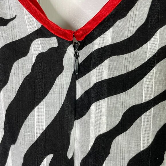 Vintage Robbie Bee Zebra Print Dress Size 12 - Picture 5 of 8